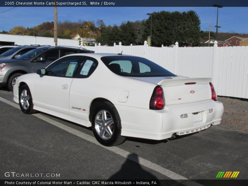 White / Ebony 2005 Chevrolet Monte Carlo Supercharged SS
