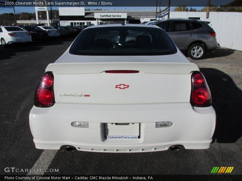 White / Ebony 2005 Chevrolet Monte Carlo Supercharged SS