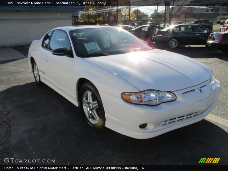 White / Ebony 2005 Chevrolet Monte Carlo Supercharged SS