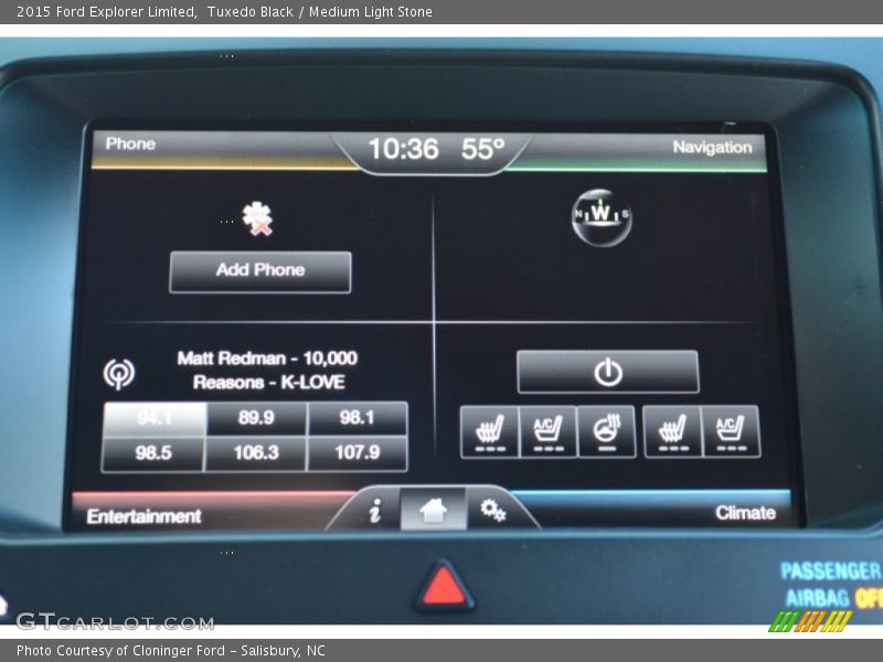 Tuxedo Black / Medium Light Stone 2015 Ford Explorer Limited