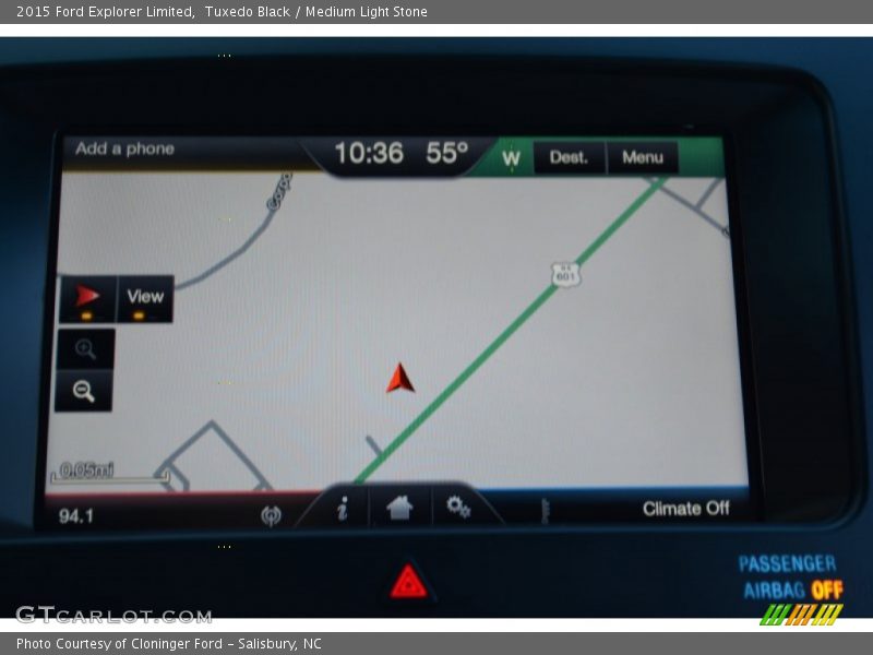 Navigation of 2015 Explorer Limited