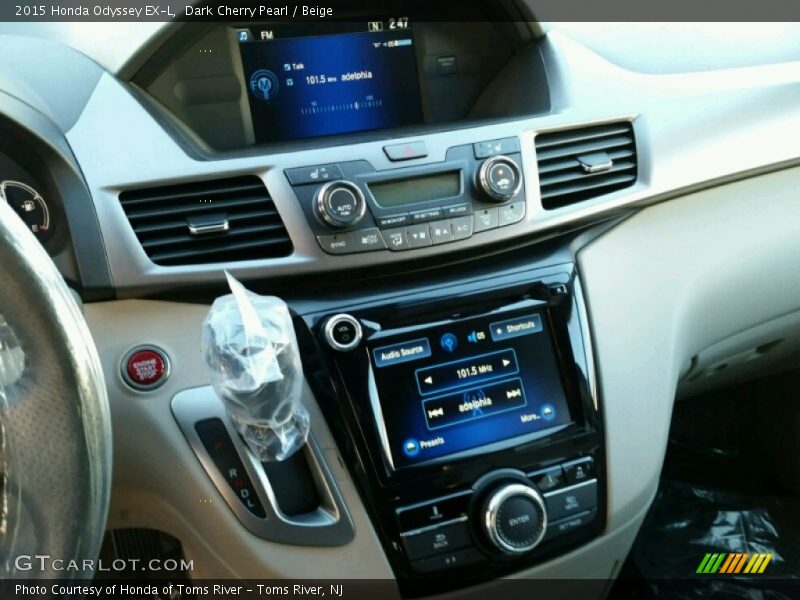 Dark Cherry Pearl / Beige 2015 Honda Odyssey EX-L