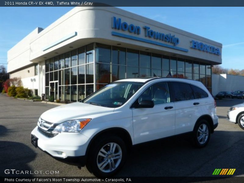 Taffeta White / Gray 2011 Honda CR-V EX 4WD