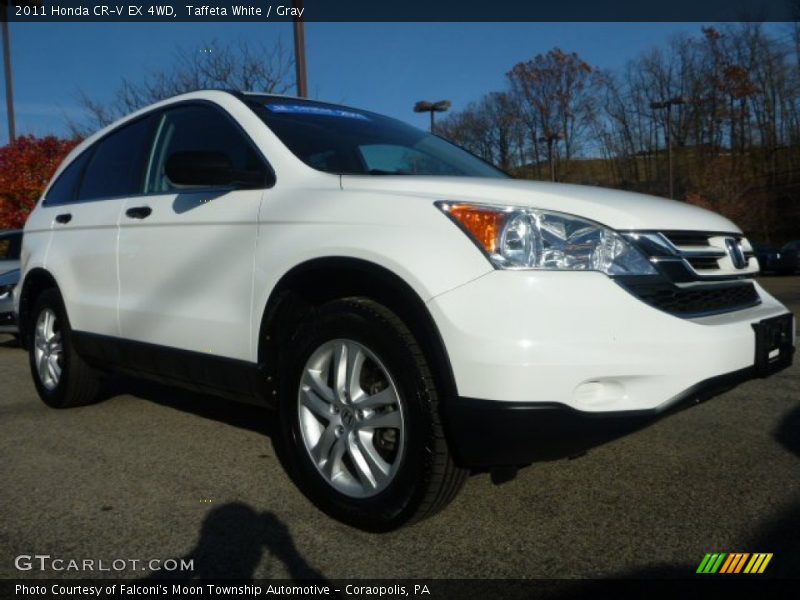 Taffeta White / Gray 2011 Honda CR-V EX 4WD