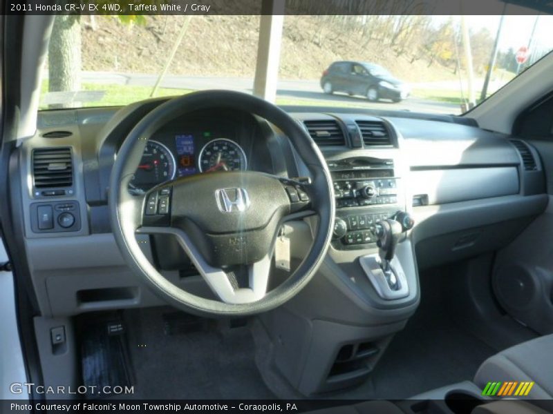 Taffeta White / Gray 2011 Honda CR-V EX 4WD