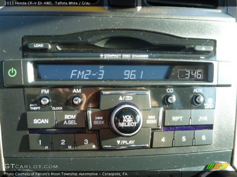 Taffeta White / Gray 2011 Honda CR-V EX 4WD