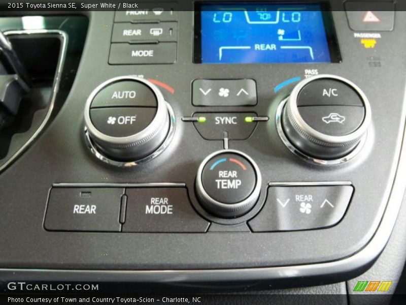 Controls of 2015 Sienna SE