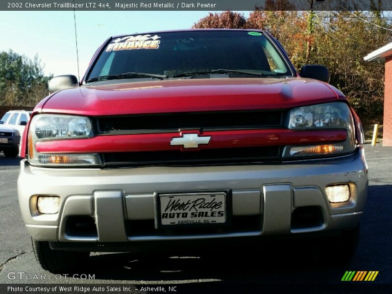 Majestic Red Metallic / Dark Pewter 2002 Chevrolet TrailBlazer LTZ 4x4