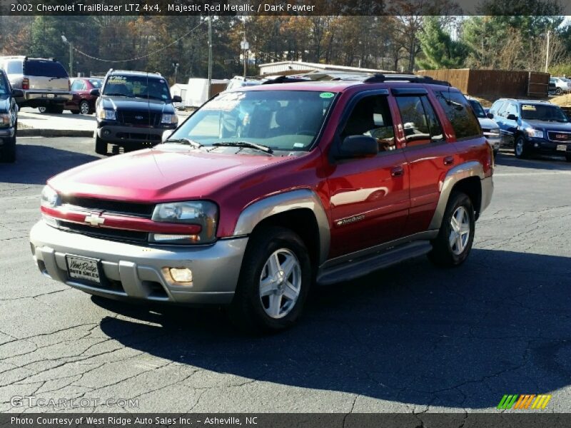 Majestic Red Metallic / Dark Pewter 2002 Chevrolet TrailBlazer LTZ 4x4