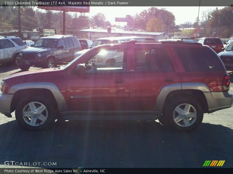 Majestic Red Metallic / Dark Pewter 2002 Chevrolet TrailBlazer LTZ 4x4