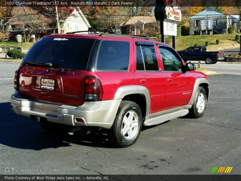 Majestic Red Metallic / Dark Pewter 2002 Chevrolet TrailBlazer LTZ 4x4