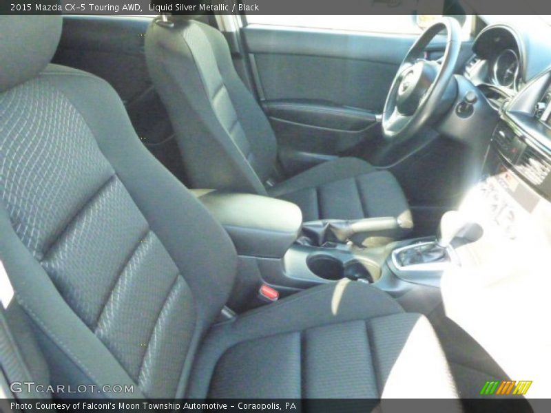 Liquid Silver Metallic / Black 2015 Mazda CX-5 Touring AWD