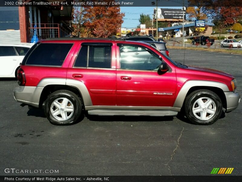 Majestic Red Metallic / Dark Pewter 2002 Chevrolet TrailBlazer LTZ 4x4