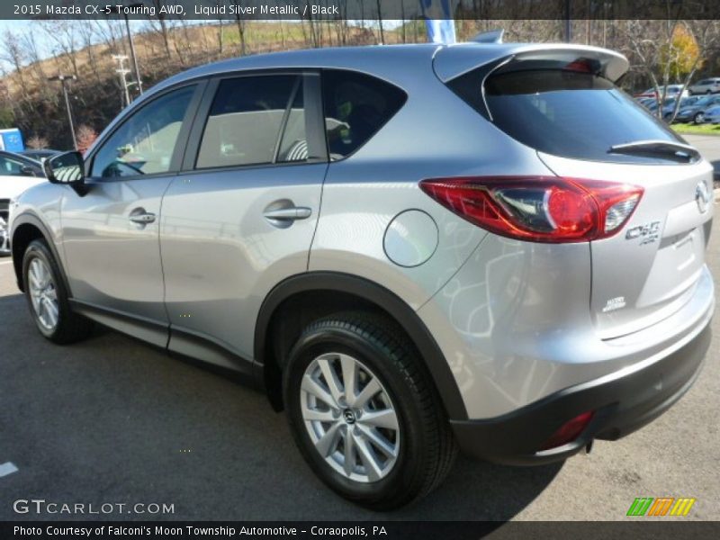 Liquid Silver Metallic / Black 2015 Mazda CX-5 Touring AWD