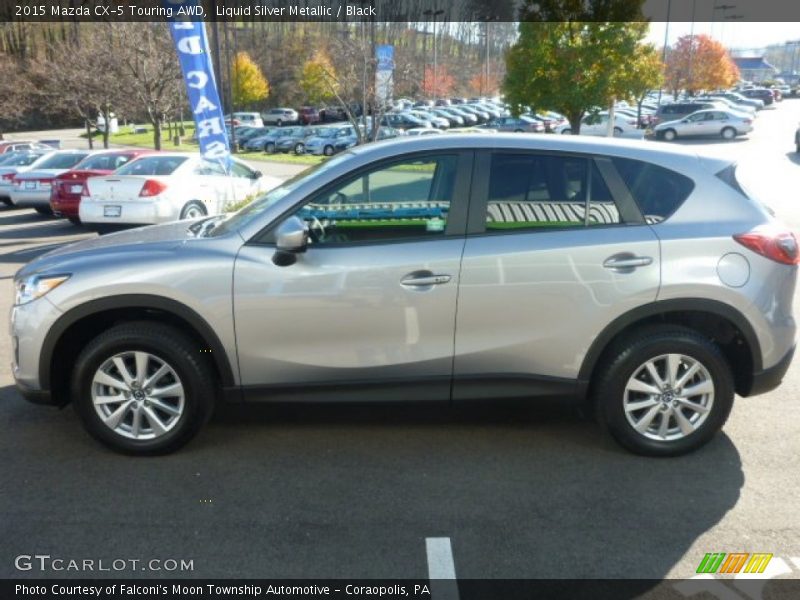 Liquid Silver Metallic / Black 2015 Mazda CX-5 Touring AWD