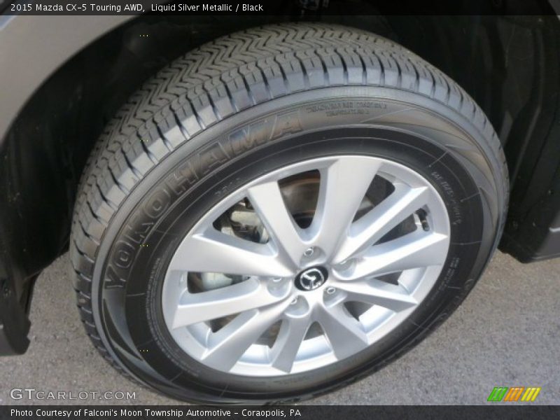 Liquid Silver Metallic / Black 2015 Mazda CX-5 Touring AWD