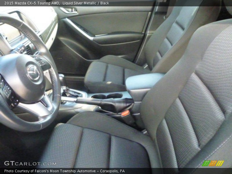 Liquid Silver Metallic / Black 2015 Mazda CX-5 Touring AWD