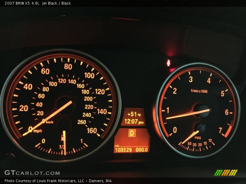  2007 X5 4.8i 4.8i Gauges