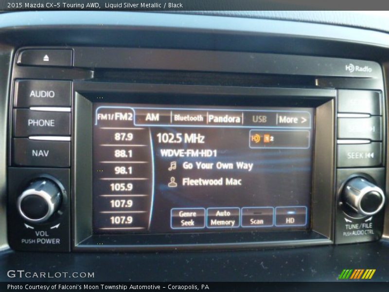 Liquid Silver Metallic / Black 2015 Mazda CX-5 Touring AWD