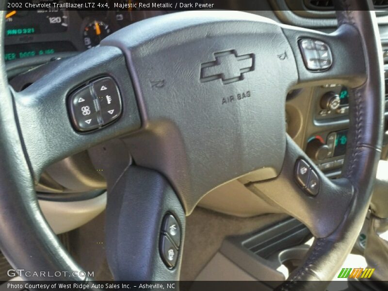 Majestic Red Metallic / Dark Pewter 2002 Chevrolet TrailBlazer LTZ 4x4