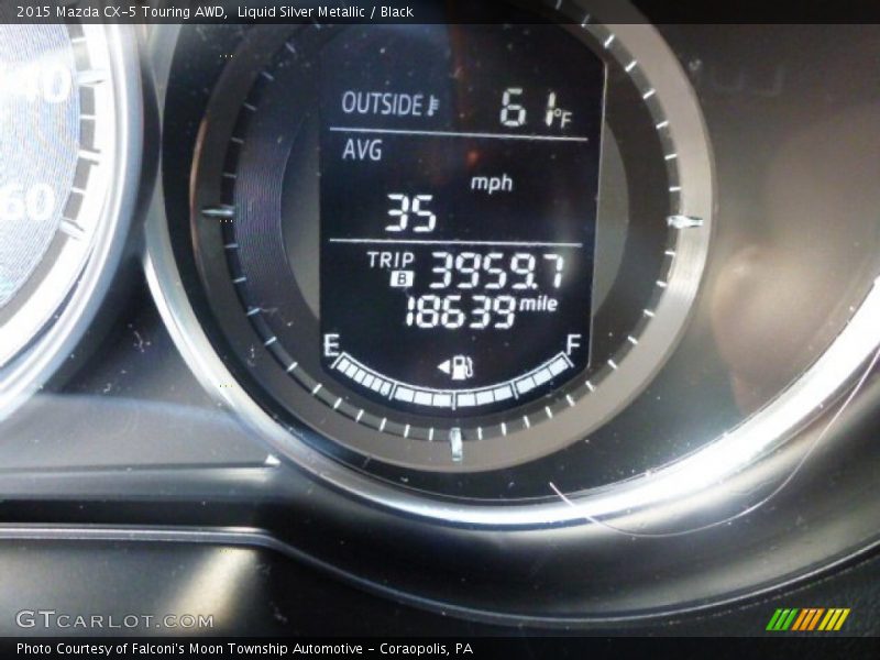 Liquid Silver Metallic / Black 2015 Mazda CX-5 Touring AWD