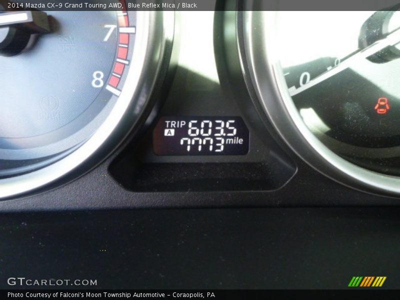 Blue Reflex Mica / Black 2014 Mazda CX-9 Grand Touring AWD