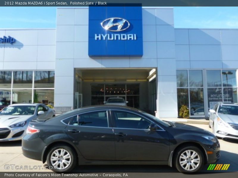 Polished Slate / Black 2012 Mazda MAZDA6 i Sport Sedan