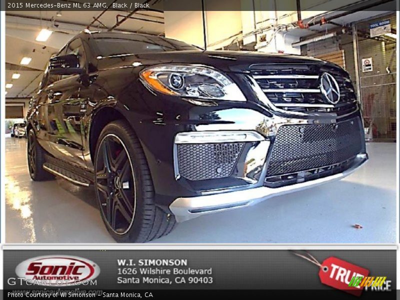 Black / Black 2015 Mercedes-Benz ML 63 AMG