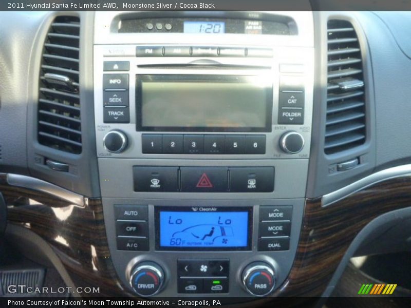 Moonstone Silver / Cocoa Black 2011 Hyundai Santa Fe Limited AWD