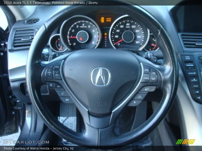 Polished Metal Metallic / Ebony 2010 Acura TL 3.5 Technology