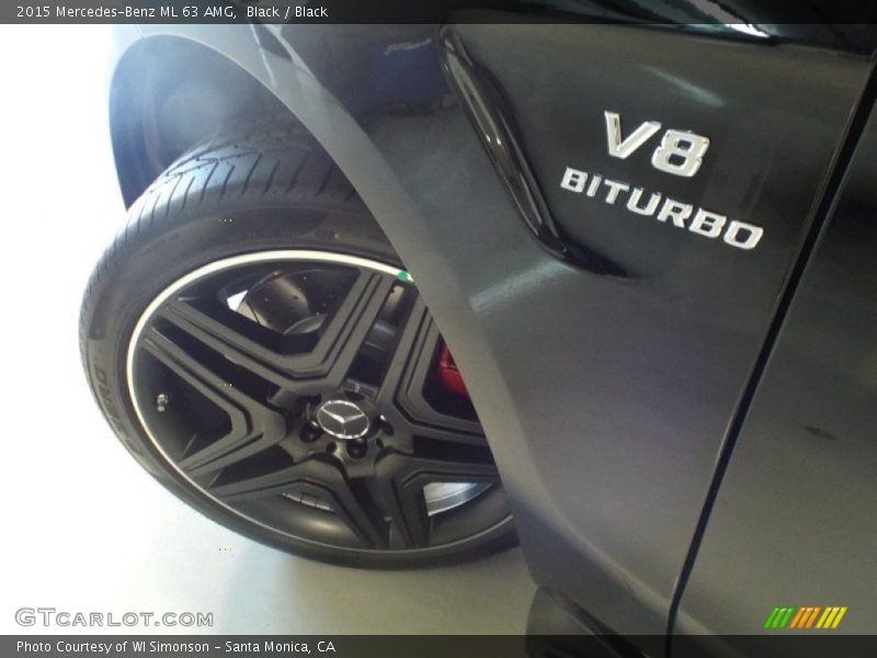 Black / Black 2015 Mercedes-Benz ML 63 AMG