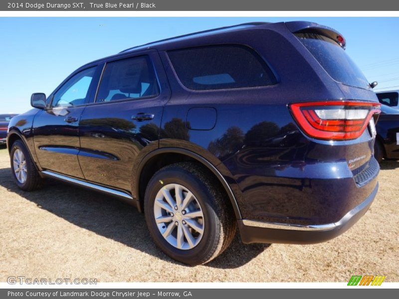 True Blue Pearl / Black 2014 Dodge Durango SXT