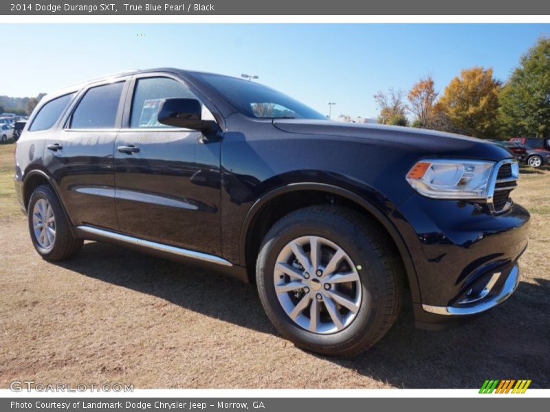 True Blue Pearl / Black 2014 Dodge Durango SXT