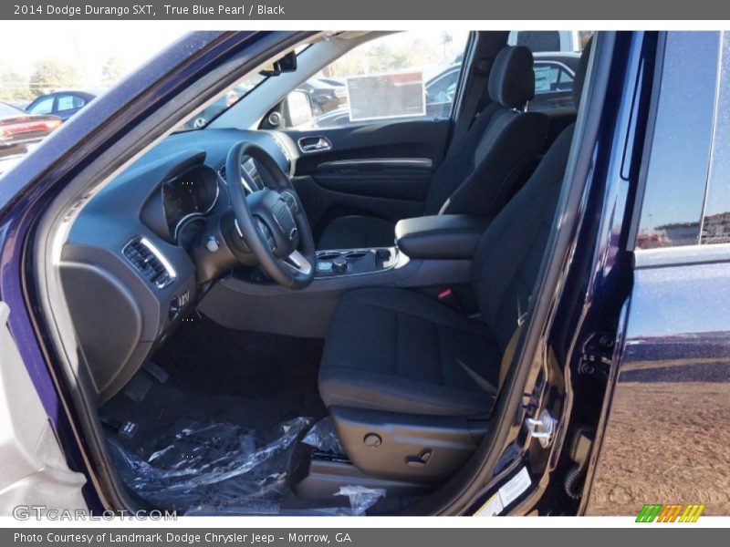 True Blue Pearl / Black 2014 Dodge Durango SXT