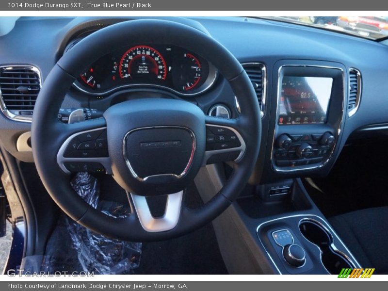 True Blue Pearl / Black 2014 Dodge Durango SXT
