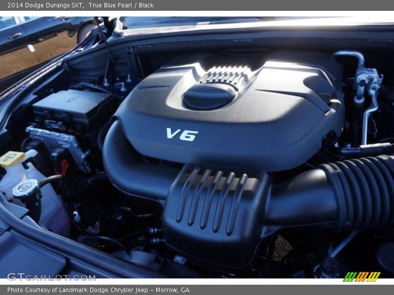 True Blue Pearl / Black 2014 Dodge Durango SXT
