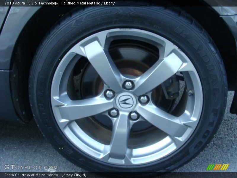 Polished Metal Metallic / Ebony 2010 Acura TL 3.5 Technology
