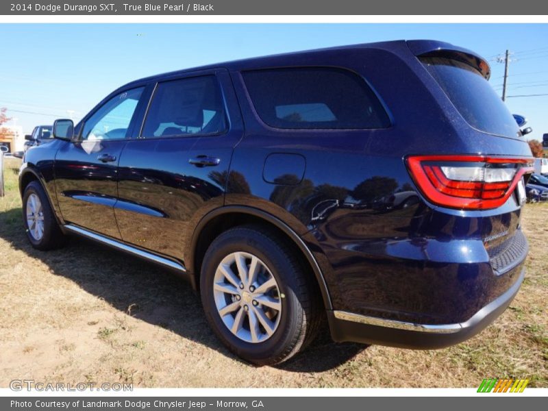 True Blue Pearl / Black 2014 Dodge Durango SXT