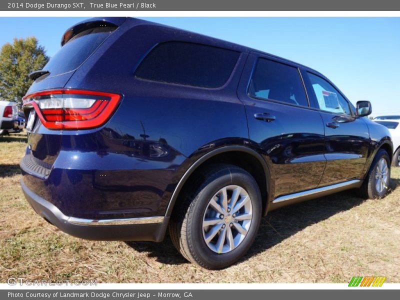 True Blue Pearl / Black 2014 Dodge Durango SXT