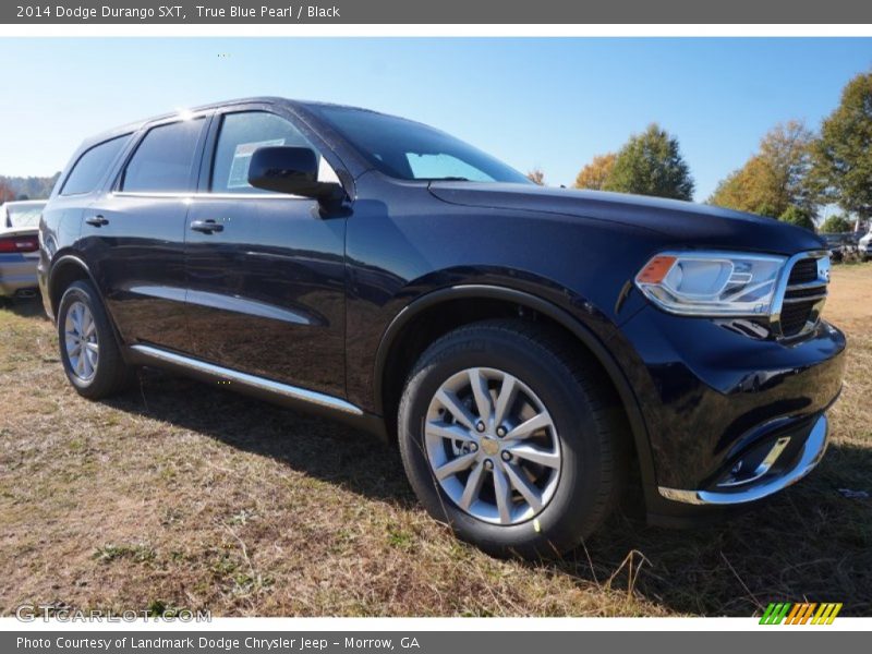 True Blue Pearl / Black 2014 Dodge Durango SXT