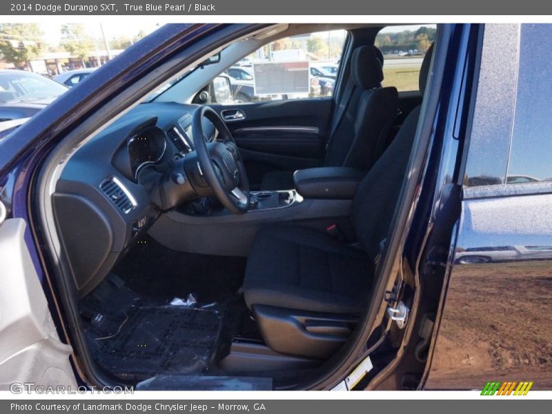 True Blue Pearl / Black 2014 Dodge Durango SXT
