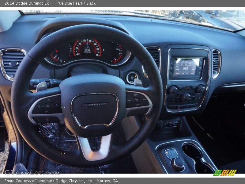 True Blue Pearl / Black 2014 Dodge Durango SXT