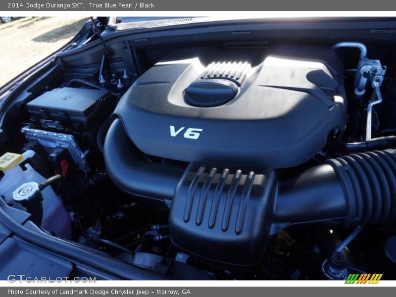 True Blue Pearl / Black 2014 Dodge Durango SXT