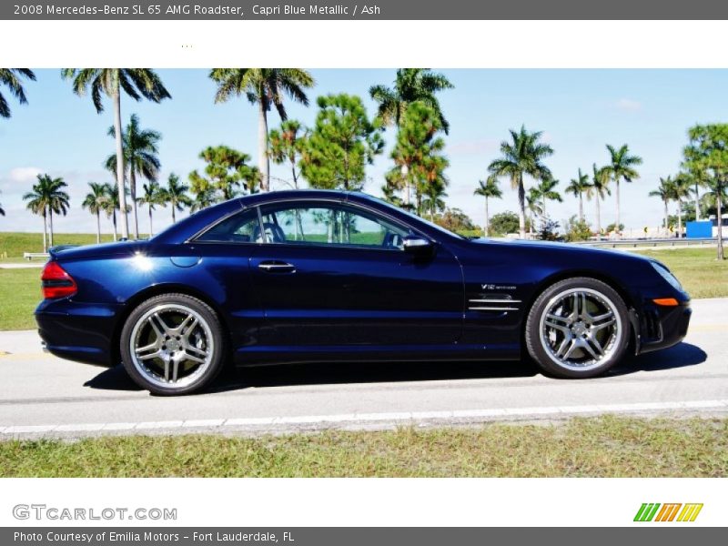  2008 SL 65 AMG Roadster Capri Blue Metallic