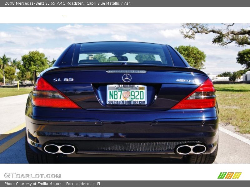 Capri Blue Metallic / Ash 2008 Mercedes-Benz SL 65 AMG Roadster