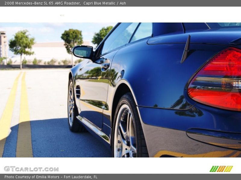 Capri Blue Metallic / Ash 2008 Mercedes-Benz SL 65 AMG Roadster