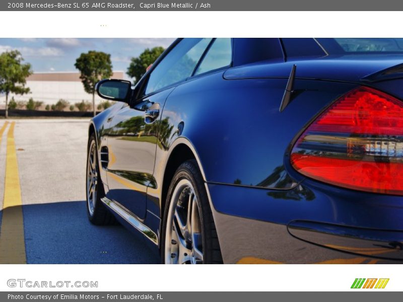 Capri Blue Metallic / Ash 2008 Mercedes-Benz SL 65 AMG Roadster