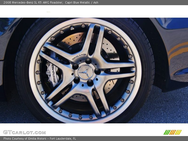 Capri Blue Metallic / Ash 2008 Mercedes-Benz SL 65 AMG Roadster