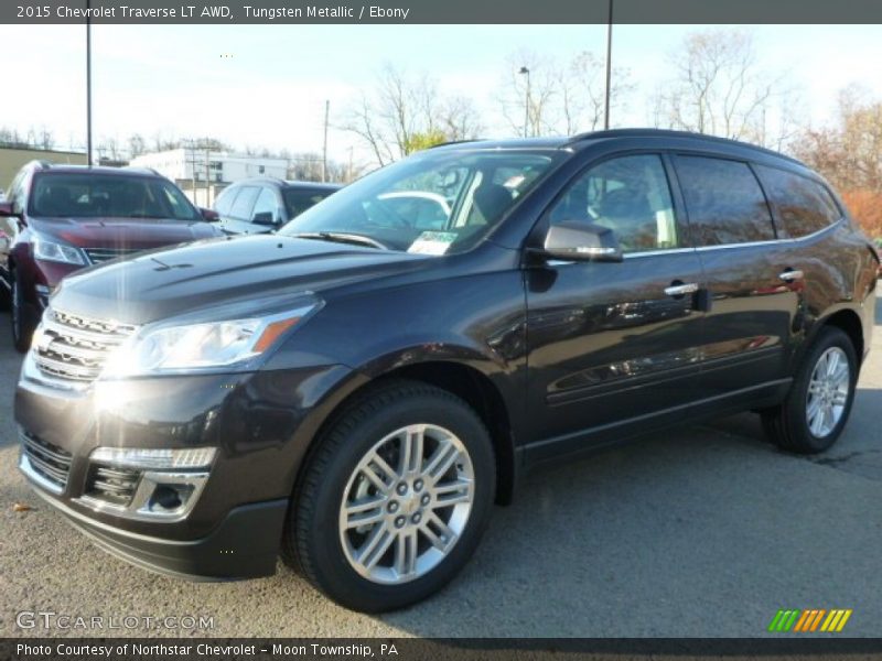 Tungsten Metallic / Ebony 2015 Chevrolet Traverse LT AWD