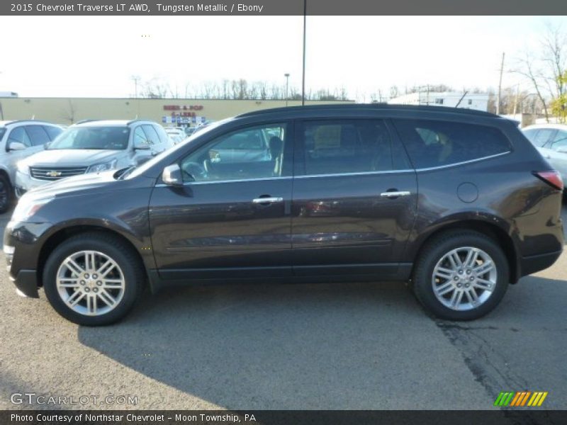 Tungsten Metallic / Ebony 2015 Chevrolet Traverse LT AWD